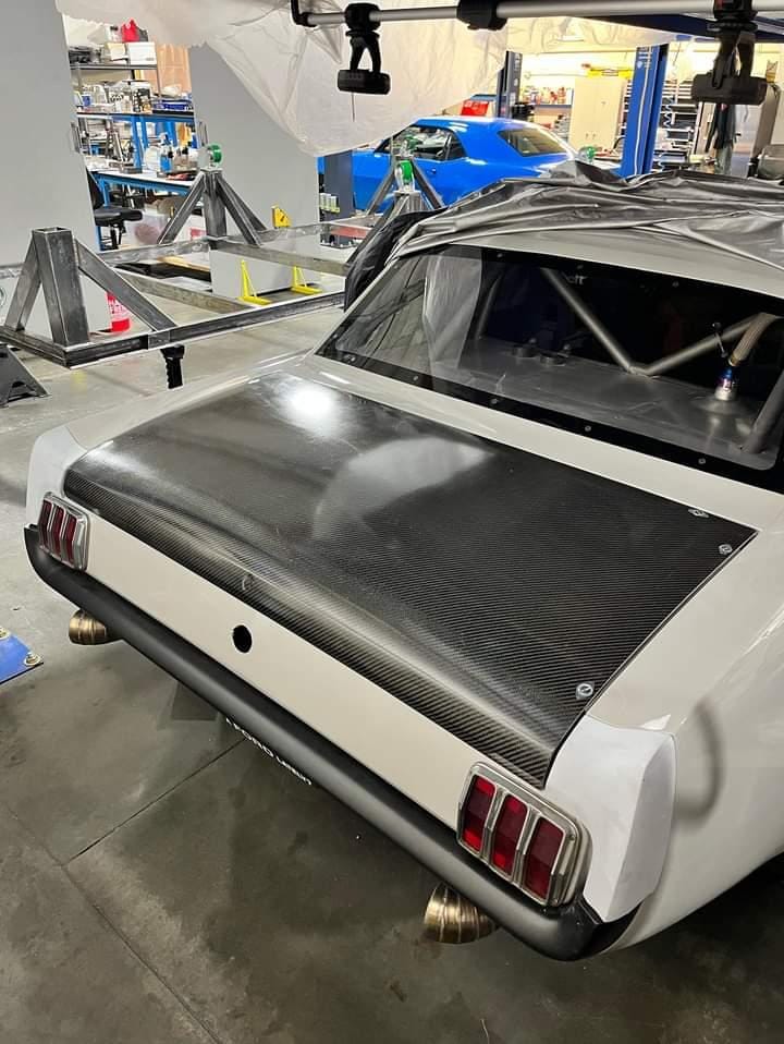 65 - 66 Mustang Coupe Carbon Fiber Deck Lid