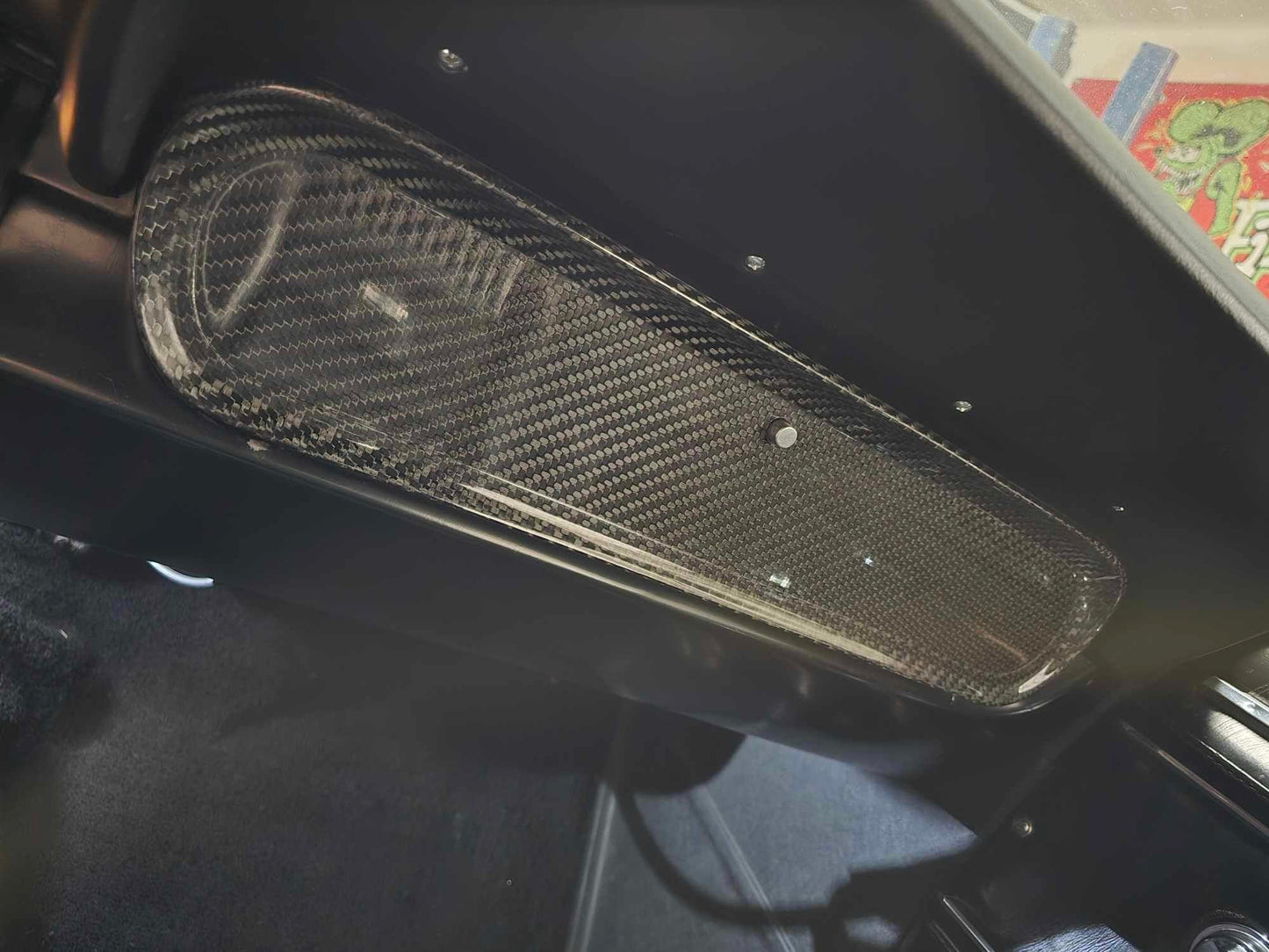 65 - 66 Mustang Carbon Fiber Glove Box Door