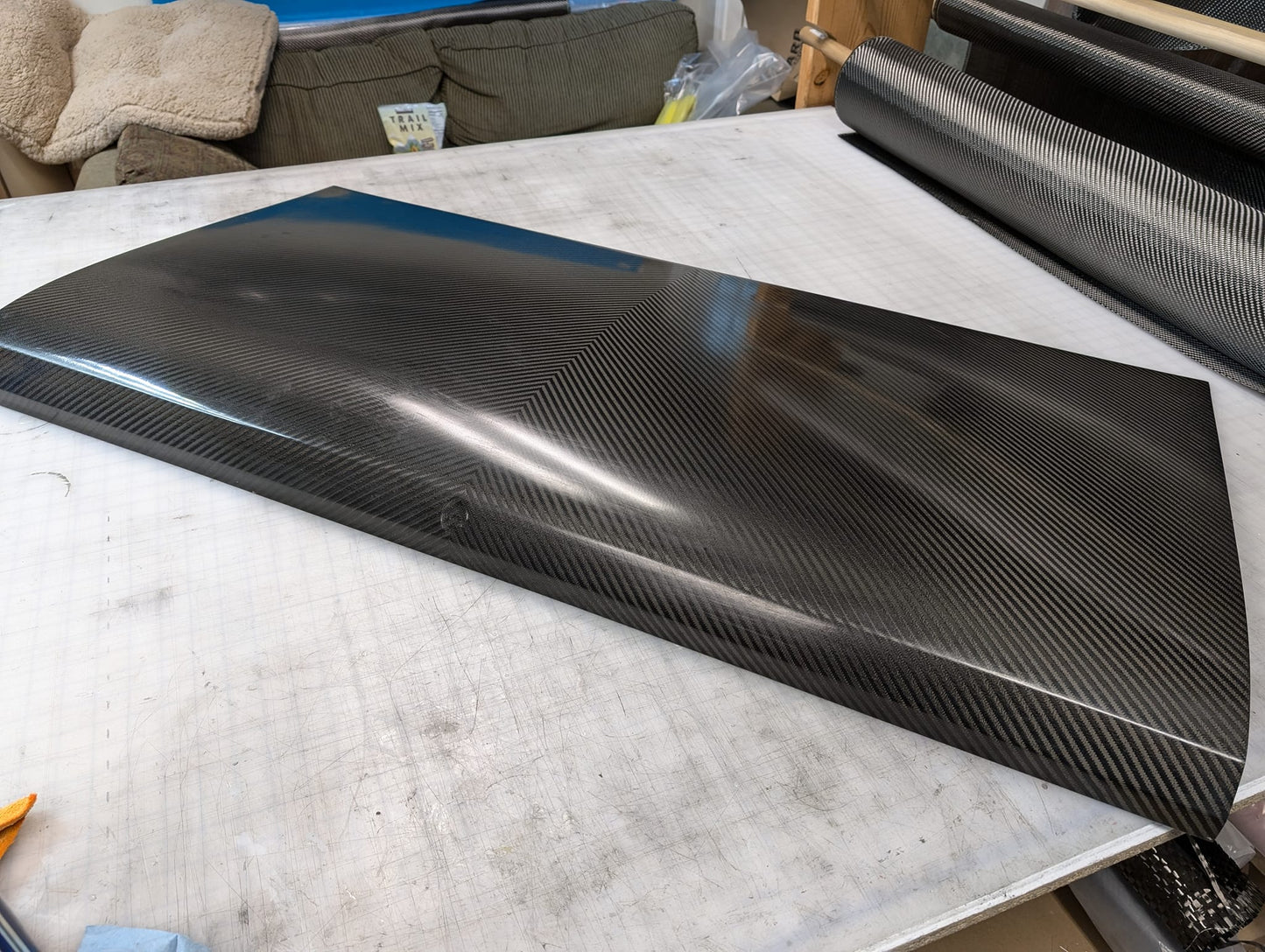 65 - 66 Mustang Coupe Carbon Fiber Deck Lid