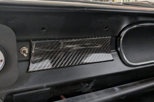 65 - 66 Mustang Carbon Fiber Radio Delete