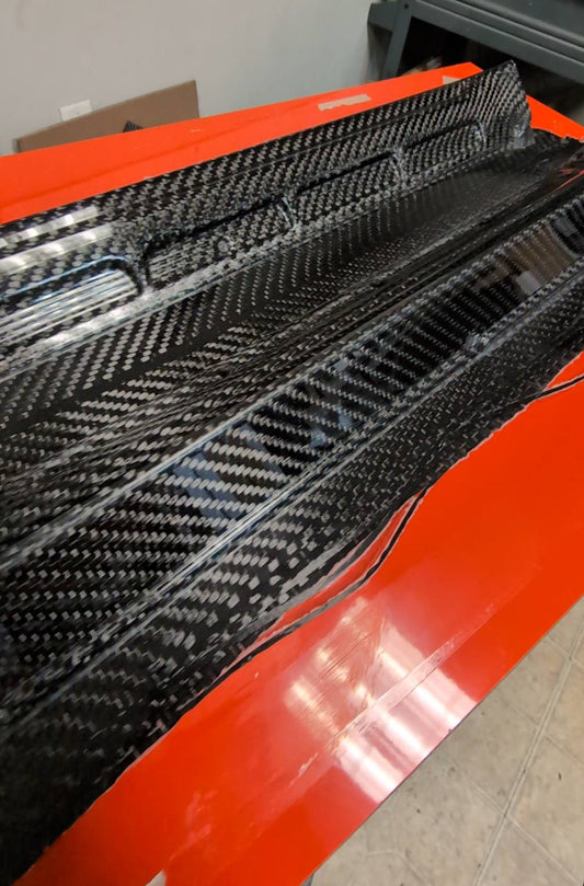 65 - 68 Mustang Carbon Fiber Door Sill plates