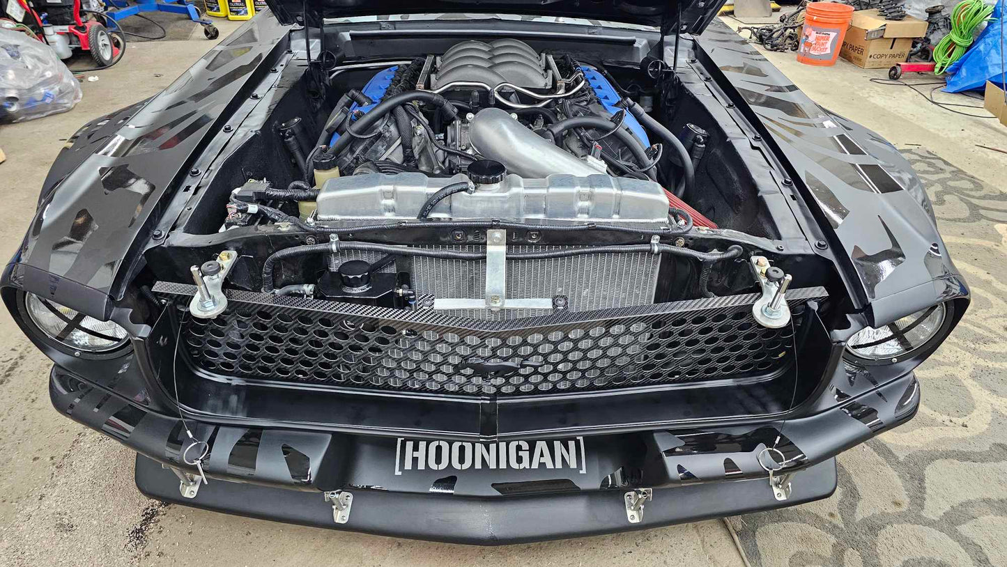 67- 68 Mustang Carbon Fiber Hoonigrill